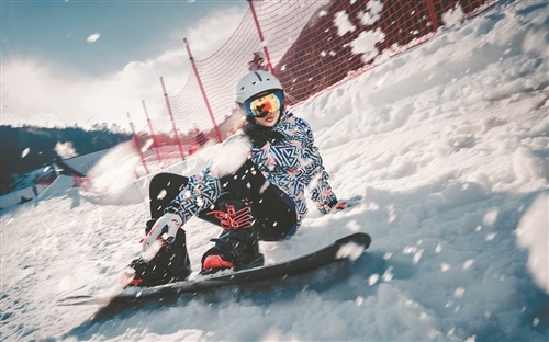 七星岭滑雪场的欢乐