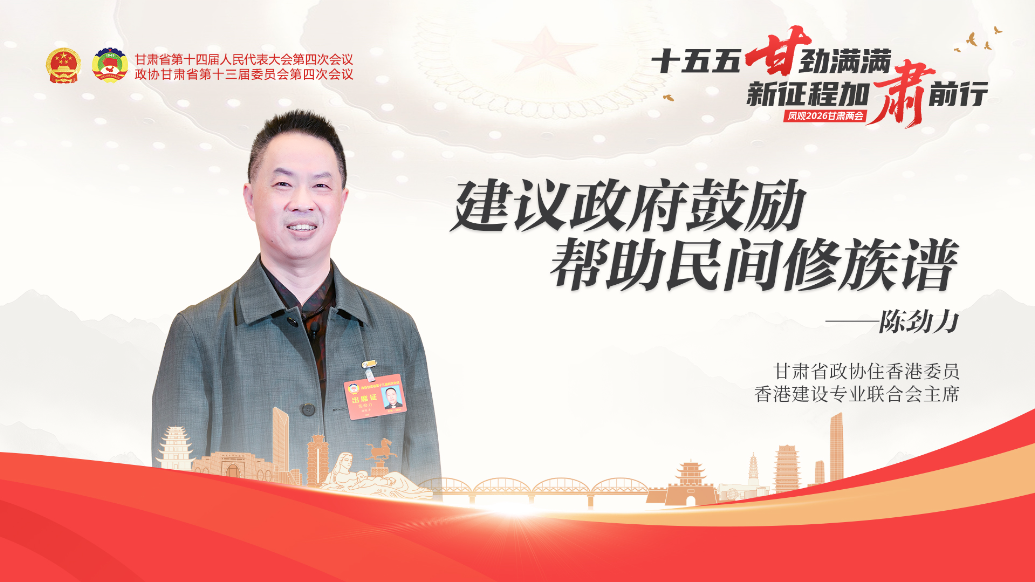 视频丨香港委员陈劲力：建议政府鼓励帮助民间修族谱