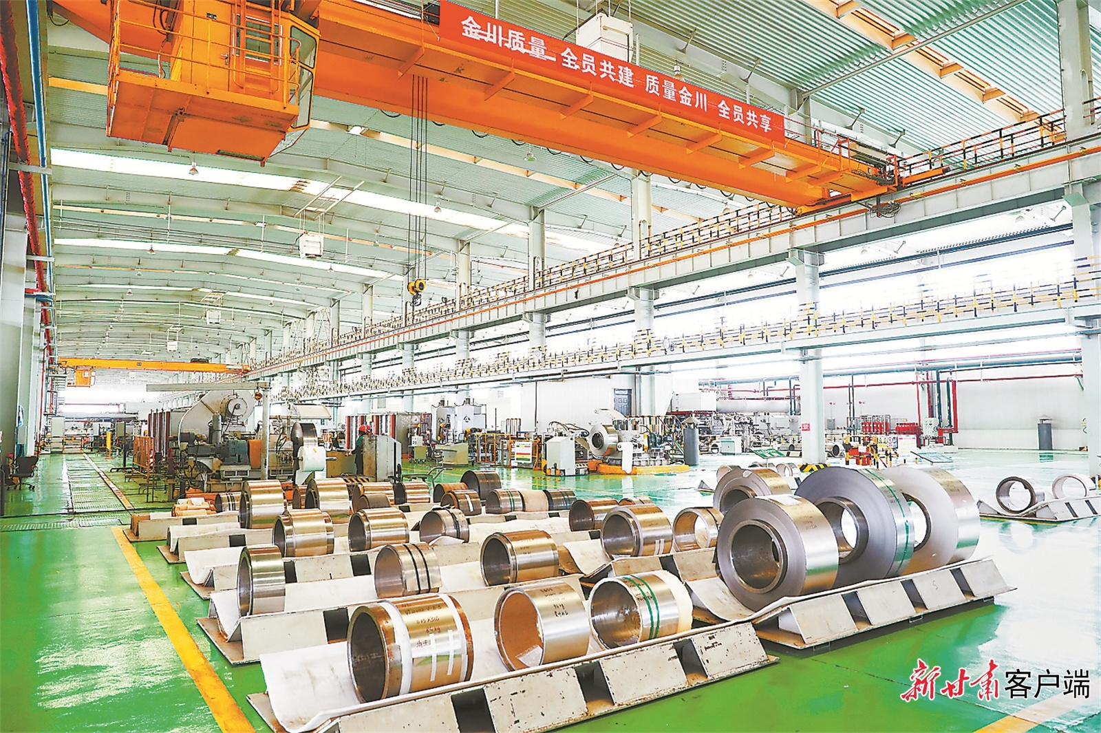 金川集团镍合金有限公司的产品“整装待发”　新甘肃&middot;甘肃日报通讯员　张俊成