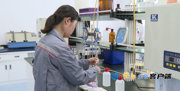 △甘肃瓮福公司工作人员正在检样(资料图)