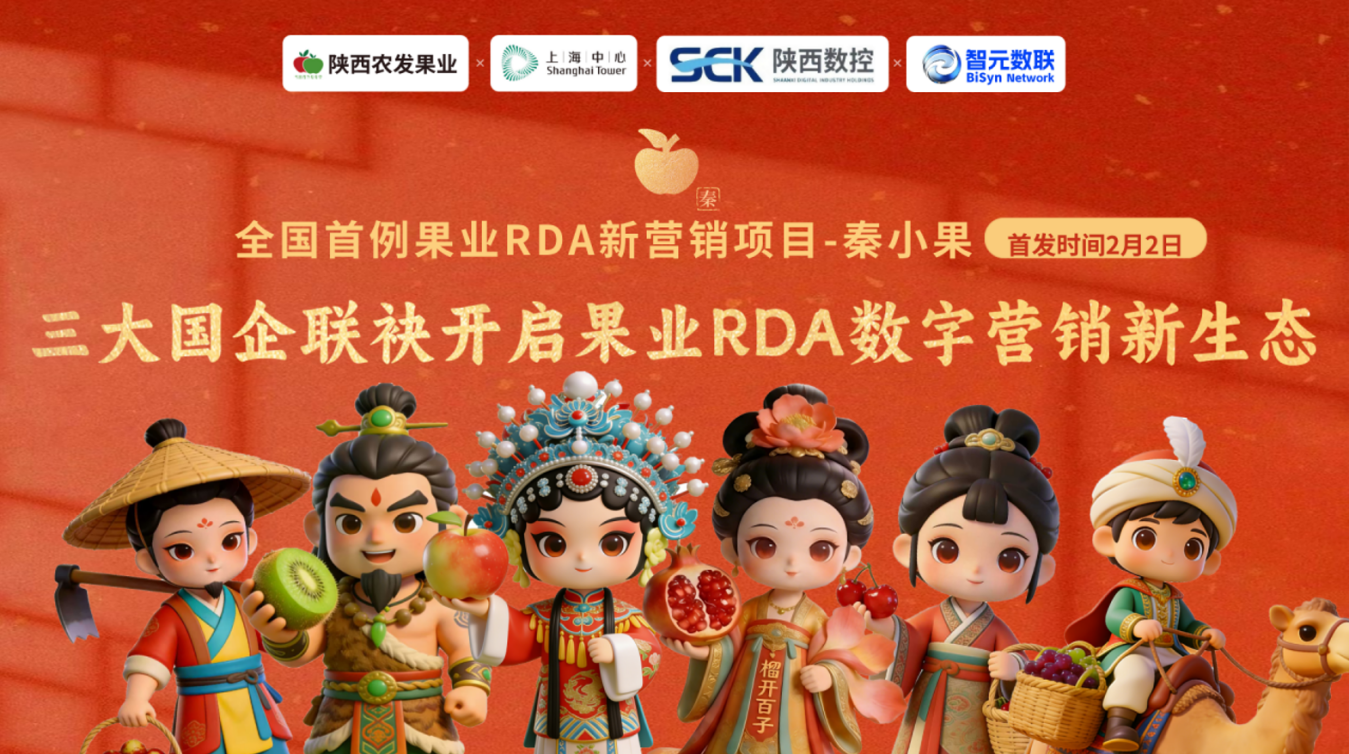 全国首例果业数字营销项目“轻果社&middot;秦小果”在上海中心签约！三大国企携手开启文商旅跨界数字营销新实践