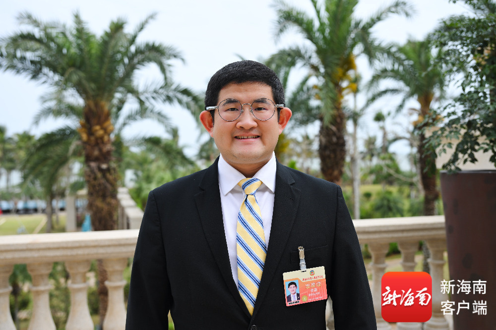 海南省政协委员李晟。记者 黄东光 摄
