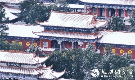 安徽合肥：银装素裹，梵音袅袅