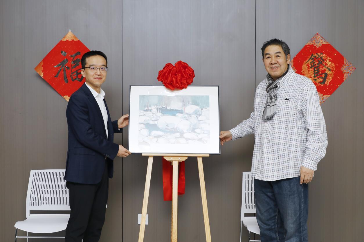 （捐赠现场图）