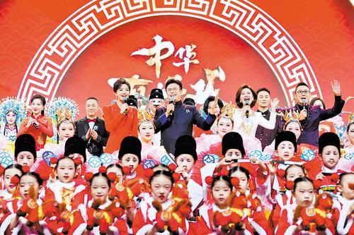 1月11日，《中华有好戏》2026年春节戏曲晚会录制现场。 本报记者 王伟摄