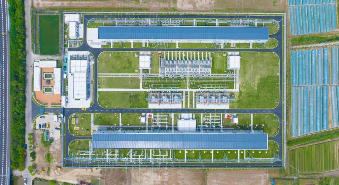 寧波第十座500千伏變電站杭灣變俯瞰圖