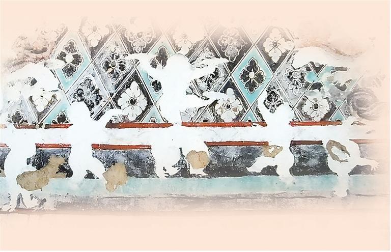 莫高窟第361窟壁画　倒立、叠罗汉