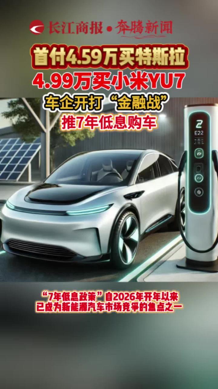 车企开打“金融战” 七年低息成竞争焦点 首付4.59万买特斯拉#七年低息购车