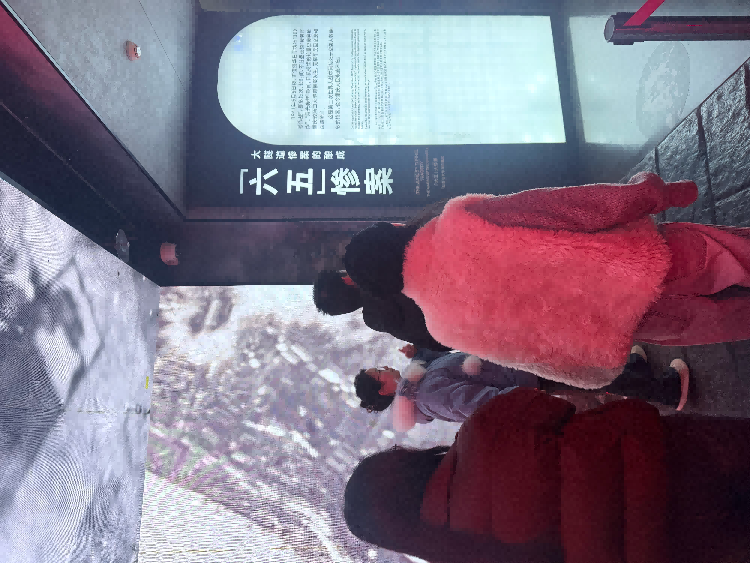 图为调研重庆大轰炸遗址 蒋润泽供图