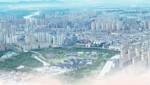 广信区城区航拍图