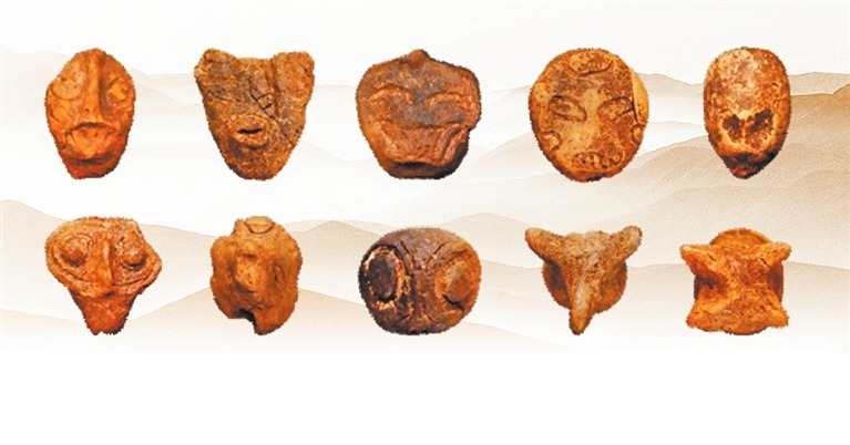 裴李岗遗址出土的陶塑。 郑州市文物考古研究院供图