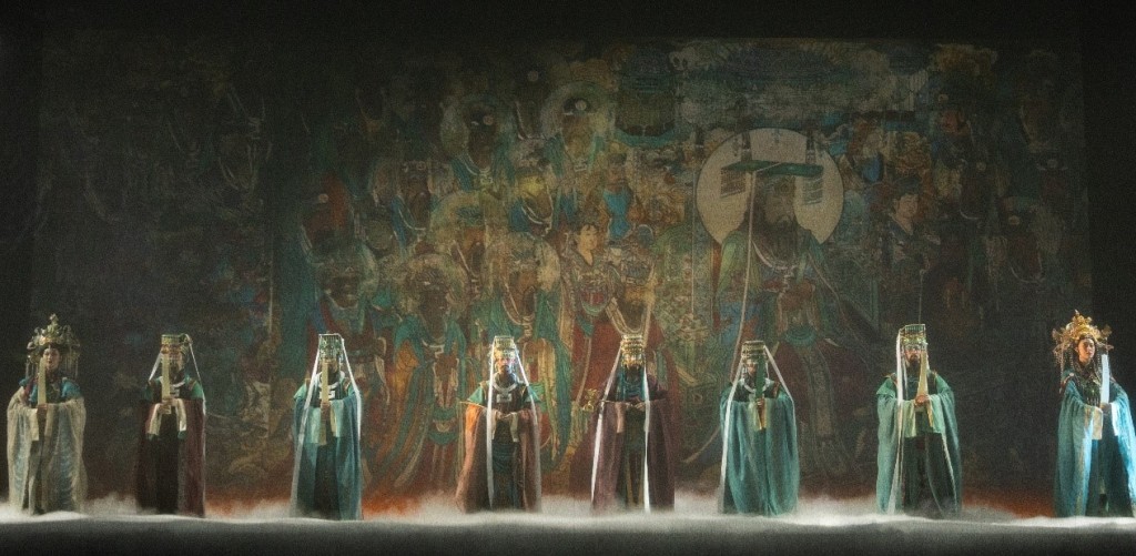 《永乐未央》剧照,《朝元图》里的各路神仙。