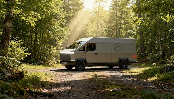 马斯克没造出来的CyberVan 被俄罗斯人造出来了：59万 质保100年