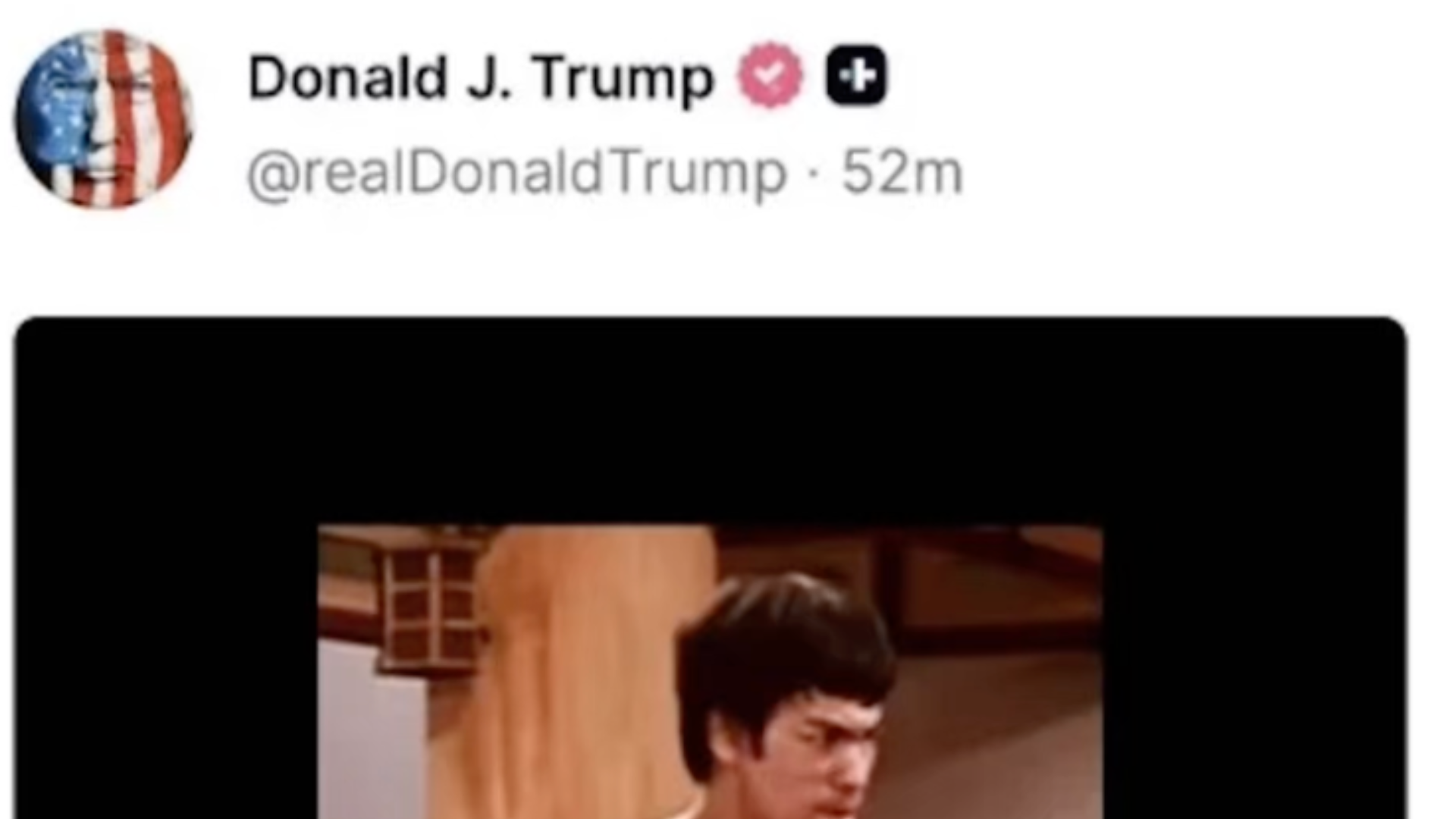 特朗普突然转发了一个李小龙的视频，何意味呢到底？