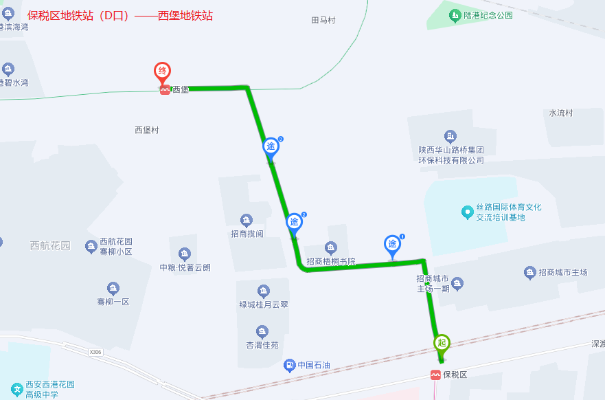 图说：“浐灞定制13号线”线路规划图