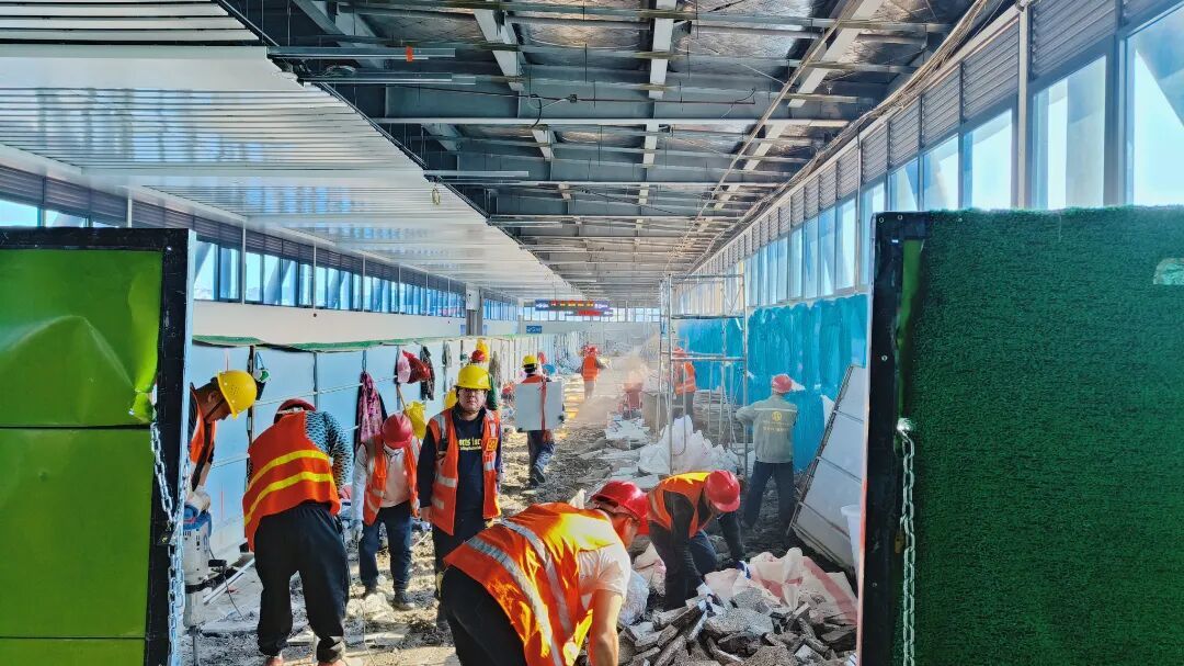 ▲项目施工过程中