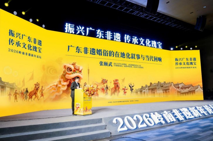 图:北京大学中文系教授、文化资源研究中心主任张颐武发表演讲
