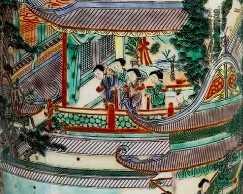 万妆狂舞尽忘忧，欢娱交响意未休——康熙官窑五彩界画人物《掷果盈车》宝字瓶析论