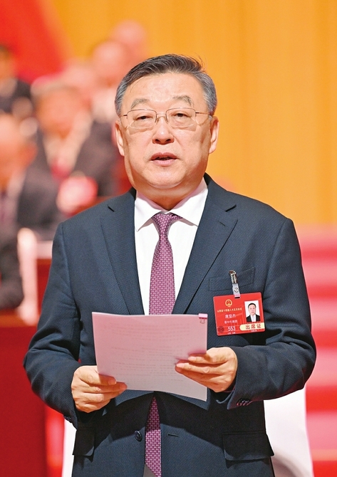 唐登杰主持会议。记者史晓波摄