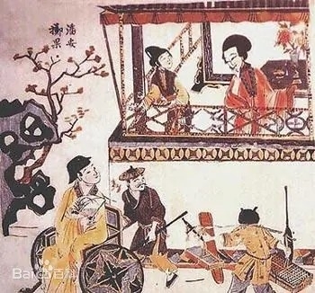 邓志谟撰春语堂刻本《蔬果争奇 掷果盈车》插页绣像