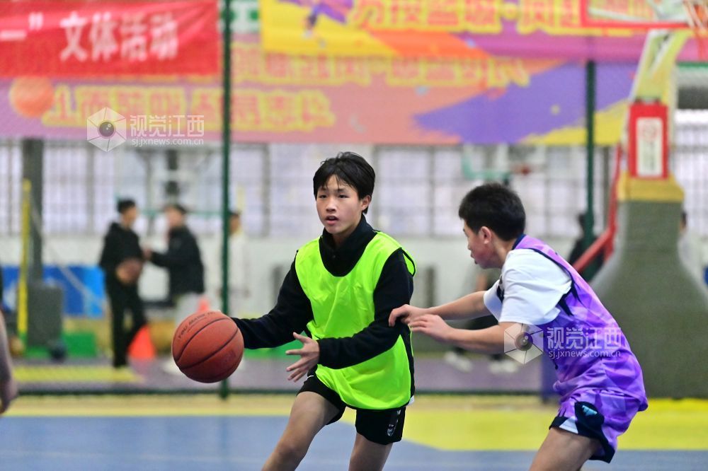 江西万载：快乐篮球度寒假（图）