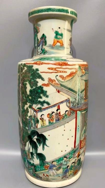 万妆狂舞尽忘忧，欢娱交响意未休——康熙官窑五彩界画人物《掷果盈车》宝字瓶析论