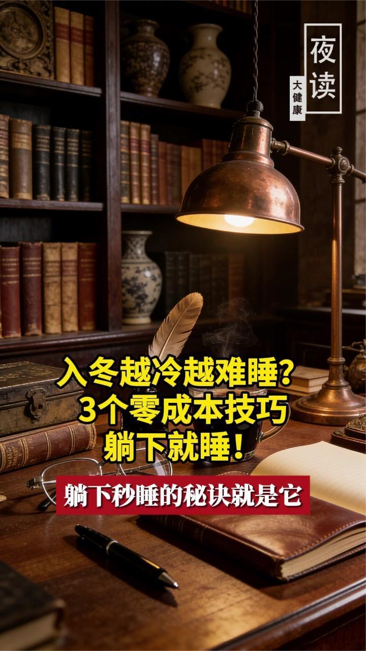 入冬越冷越难睡？3个零成本技巧躺下就睡