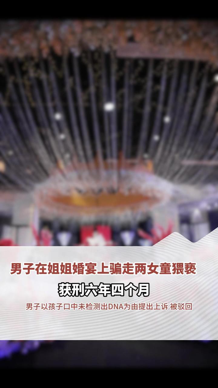 男子在姐姐婚宴上骗走两女童猥亵 获刑六年四个月