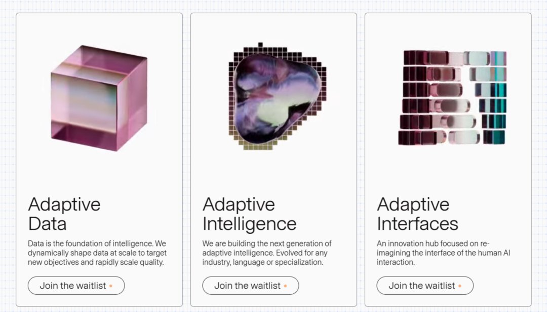 ▲Adaption Labs围绕工作的三大“支柱”（图源：Adaption Labs官网）