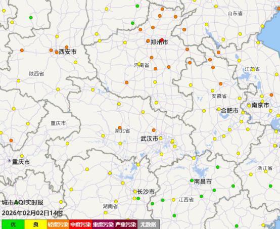 2月2日14时湖北及周边空气质量实况图.png