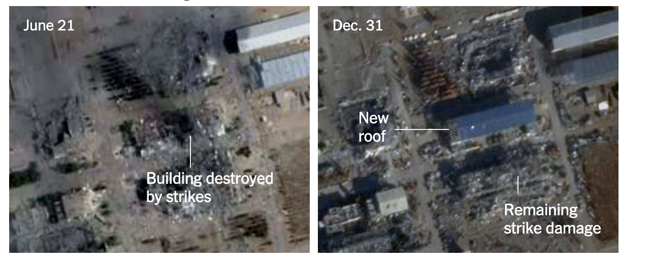 美媒:卫星图像显示,伊朗开始修复导弹及核设施