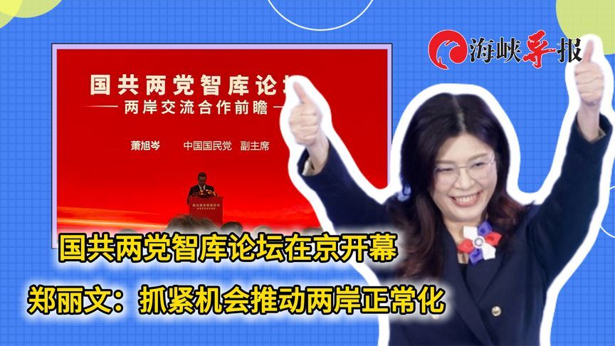 国共两党智库论坛在京开幕，郑丽文：抓紧机会推动两岸正常化
