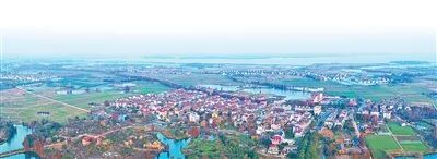 江西南昌市南昌县塔城乡湖陂村航拍。