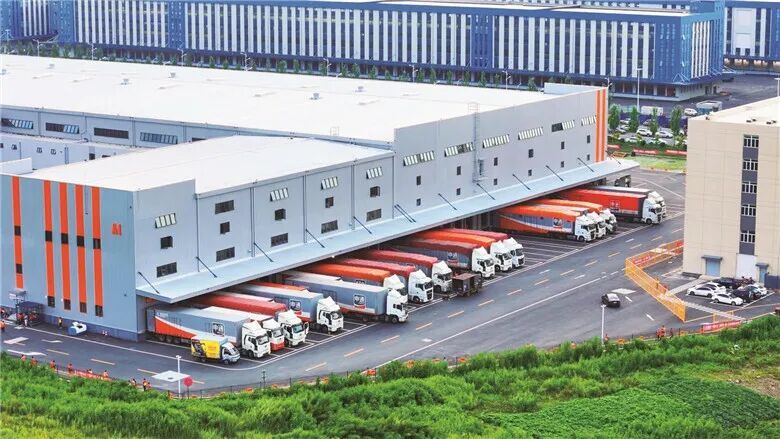申通公主岭市智慧物流产业园（杨晨 摄）