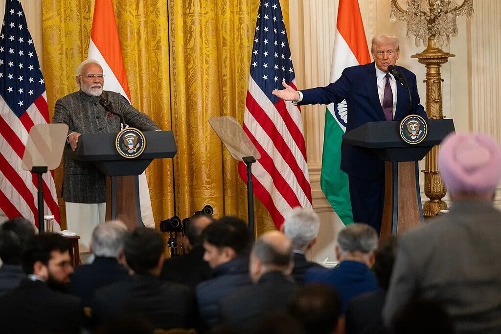 ▲特朗普与莫迪 资料图
