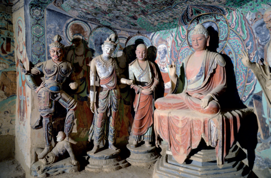 莫高窟第45窟盛唐佛龛