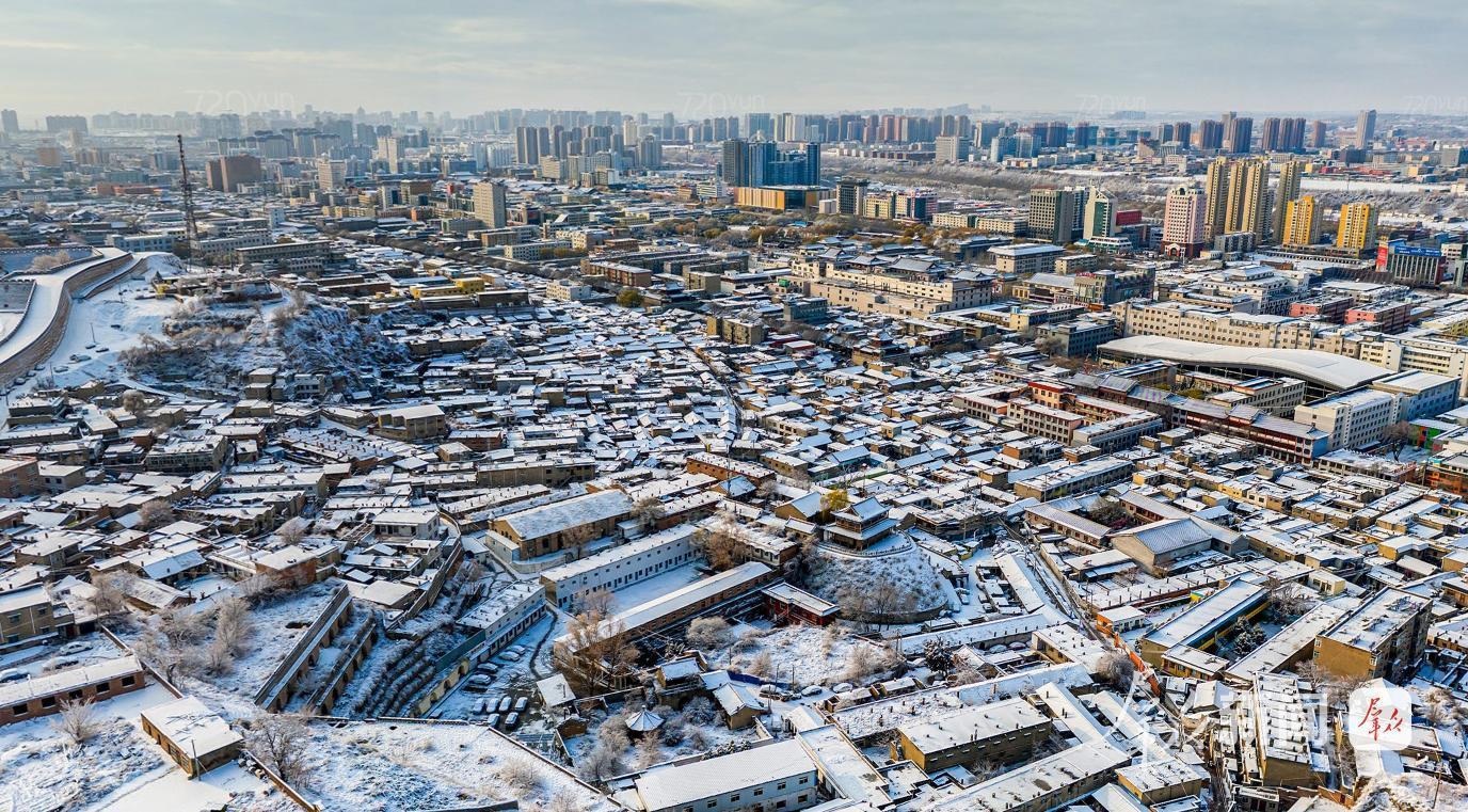 改造后的榆林古城梅花楼片区