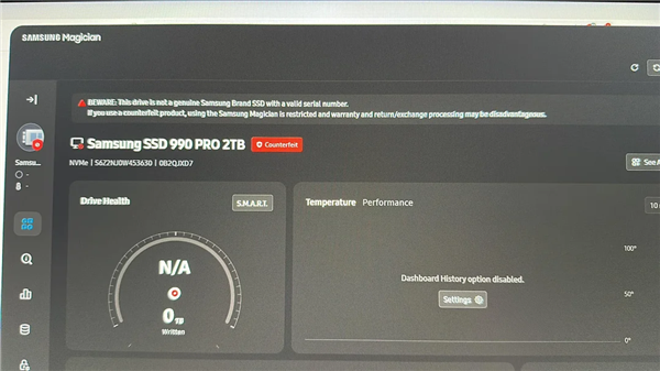 捡便宜买2TB三星990 PRO被骗:速度仅20MB/s!Windows竟还显示正品