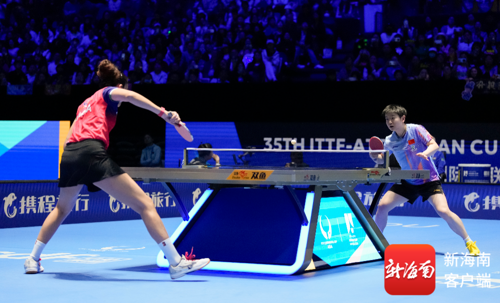 孙颖莎3-0战胜玛尼卡&middot;巴特拉。记者 李昊 摄