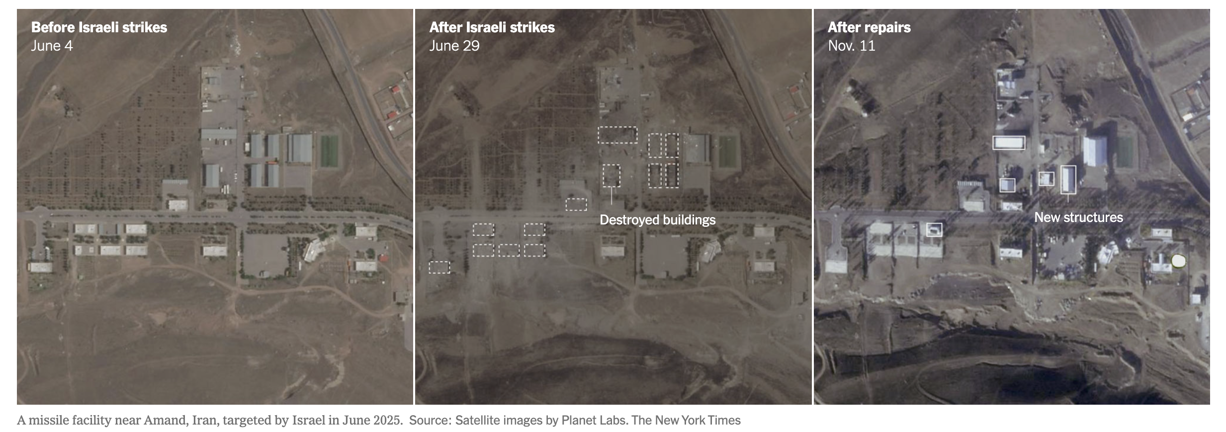 美媒:卫星图像显示,伊朗开始修复导弹及核设施