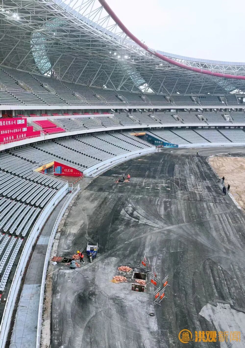 预计4月闪亮登场！“赣超”南昌队主场提升改造正酣