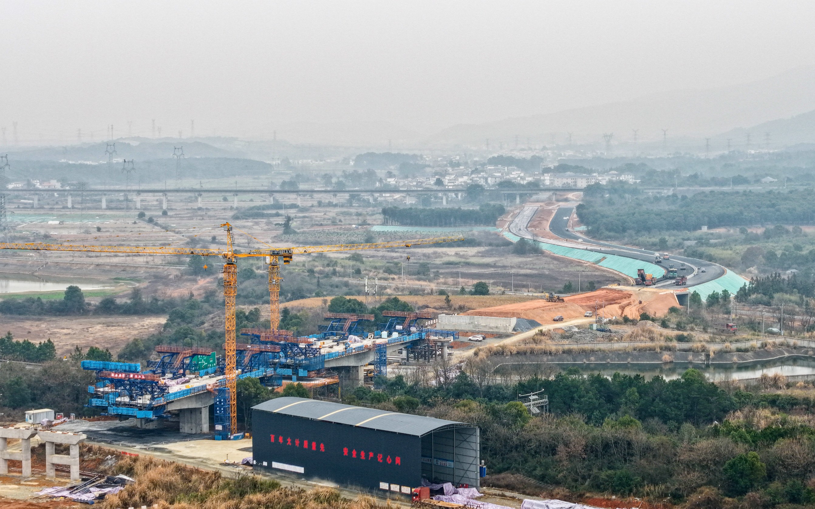 土石方、涵洞、挡墙全完工！新余这条一级公路冲刺6月通车