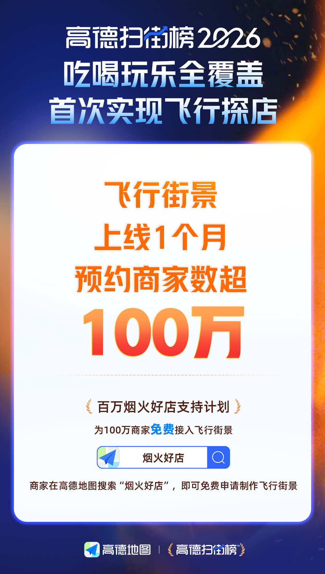 高德飞行街景接入商家超100万，首批商户营收增长23%