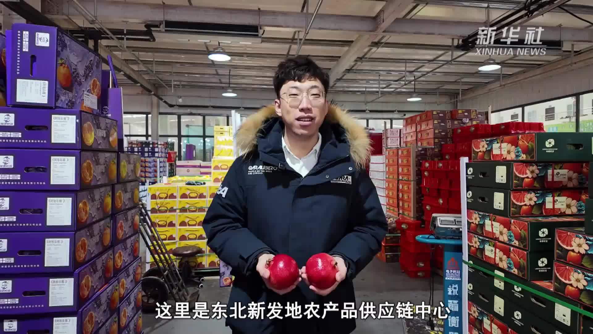 新春走基层·忙年｜南北年货的相遇——看东北新发地的年味“混搭”