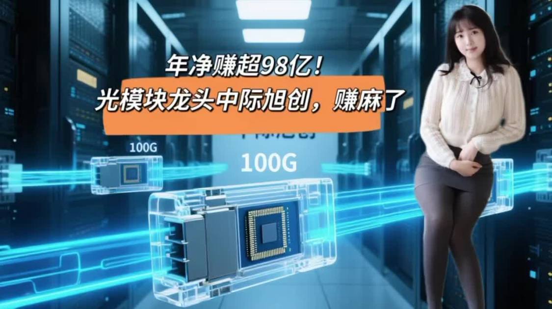 年净赚超98亿，光模块龙头中际旭创，赚麻了