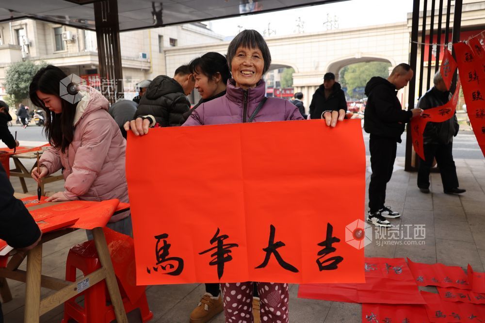 江西新余：小年社区年味浓（图）
