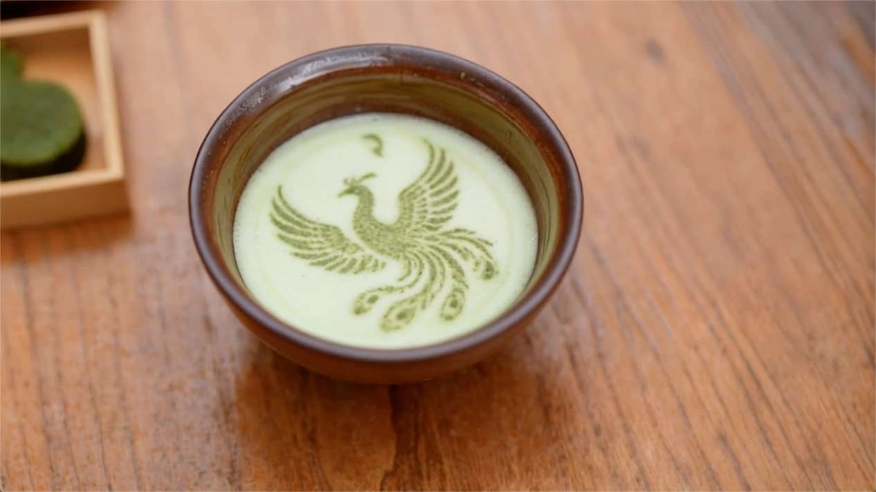 以宋代点茶技艺制作的贵州铜仁抹茶