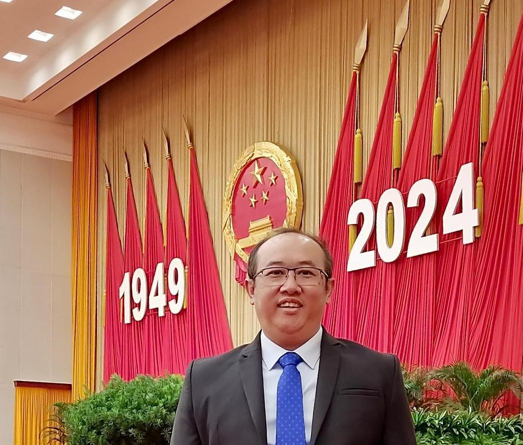 赫鲁在北京人民大会堂出席活动