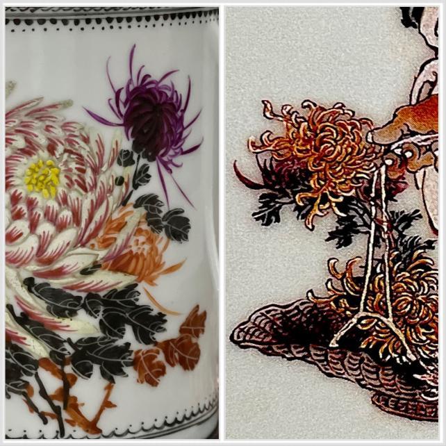 可能是“青花大王”唯一建国后粉彩？——一件无款菊花杯的举证