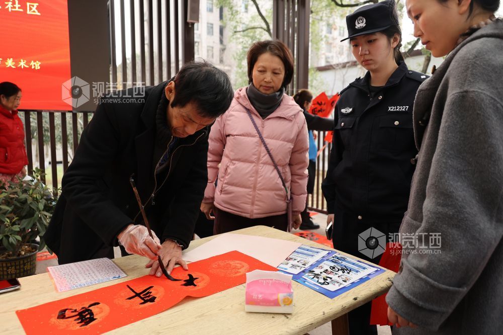江西新余：小年社区年味浓（图）